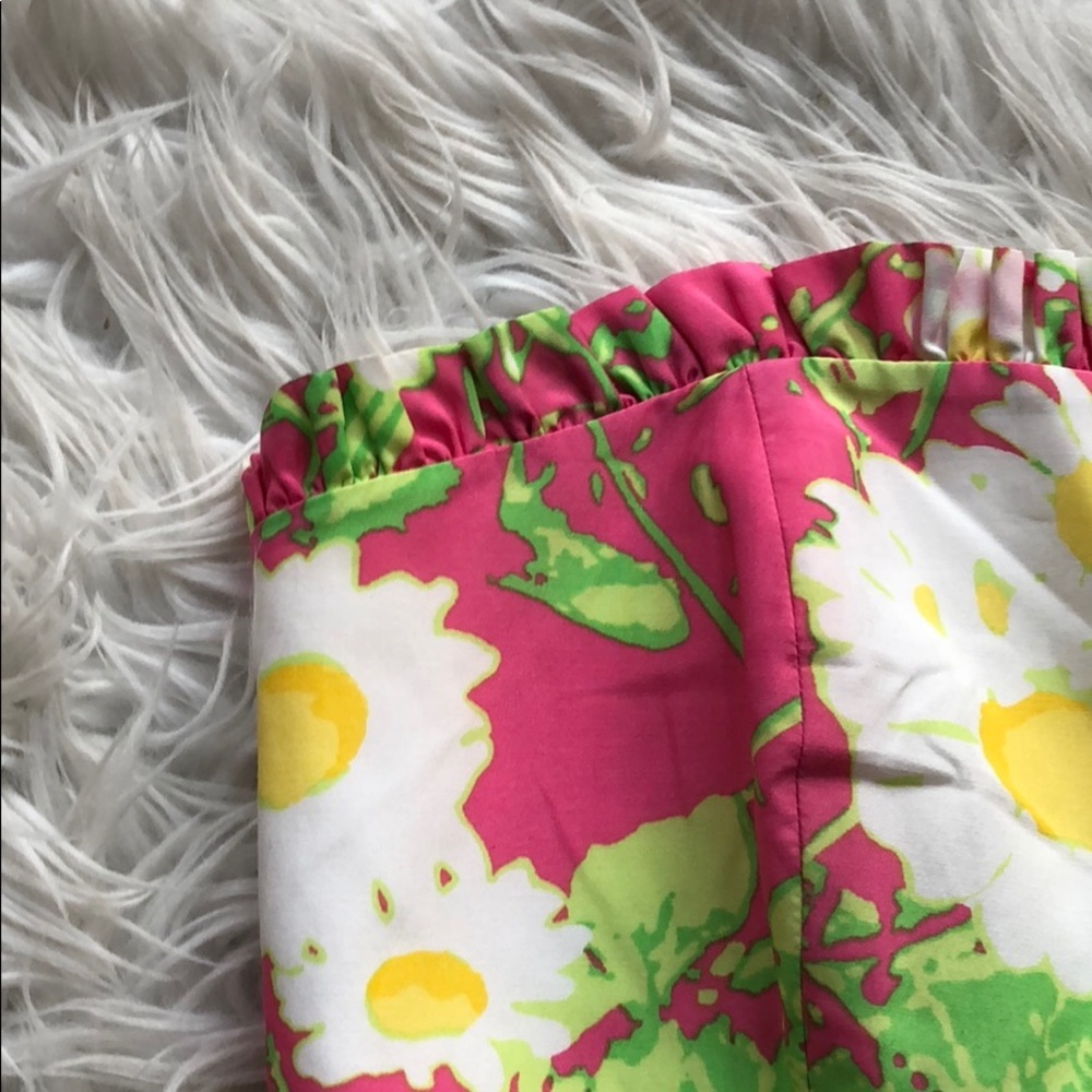 • Lilly Pulitzer • Briddie Strapless Daisy Dress 0 - Picture 4 of 4